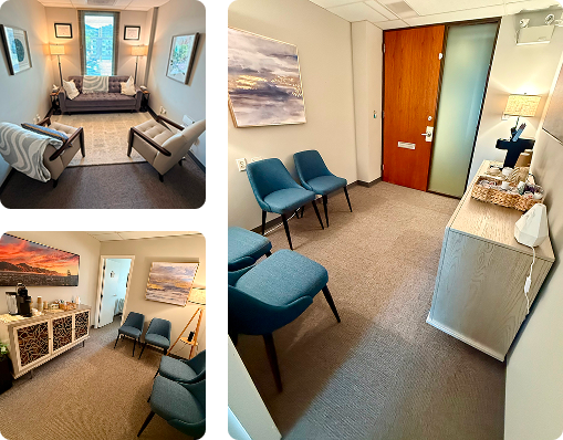 Calm and welcoming counselling space at Sage Hills Counselling in Kamloops, British Columbia